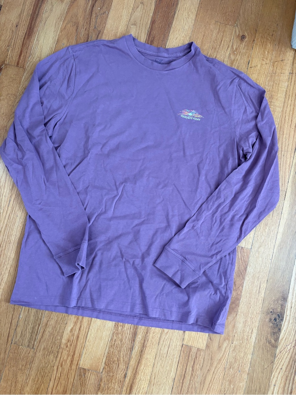 Vineyard Vines Lavender/Purple Long Sleeve Crew Tee